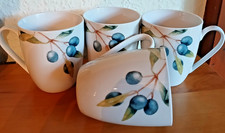 4 x Flirt Kaffeebecher by "Michael Fischer" Toskana 300 ml Motiv Oliven