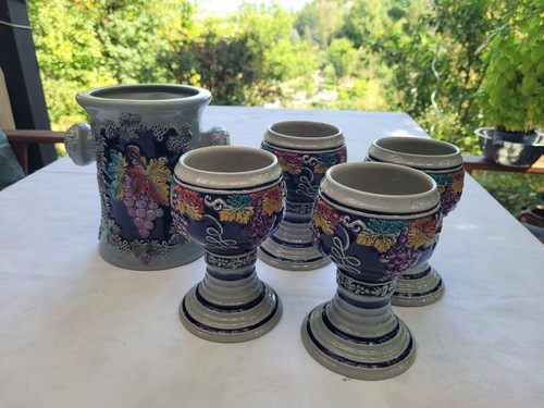 Vintage steingut set - vintage,
