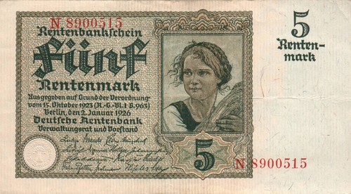 Berlin 1926 rentenbankschein - berlin,
