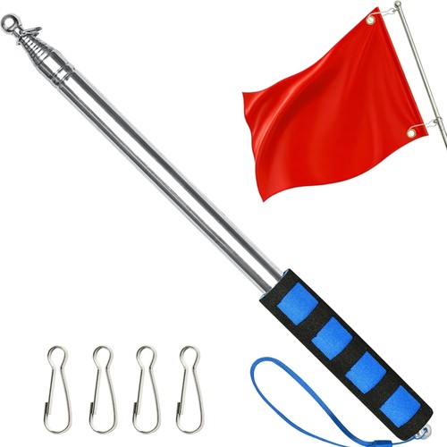 Teleskop fahnenmast aus - 2,5m,