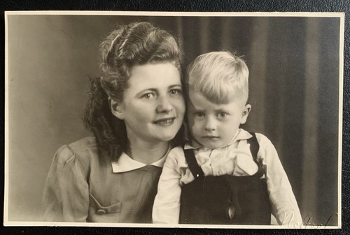 Altes portrait mutter mit sohn - portrait,