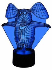 niedliche 3D LED-Lampe Elefant
