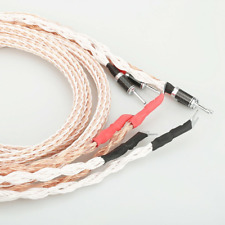 Audiophile HiFi Lautsprecher Kabel 12TC OCC Kupfer 24 Litzen mit Banane Stecker