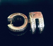 JOOP! Ohrringe Paar SUPERSALE% Creolen ORIGINAL silber/schwarz Zirkon NEU/OVP