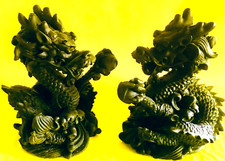 2 Stück Drachen Figuren Feng