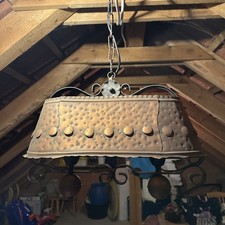 Neunzigerjahre Lampenschirm mit 2x E 27 Fassung Lampenschirm Aus Kupfer