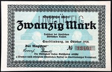 Quedlinburg 1918 mark - quedlinburg, 20