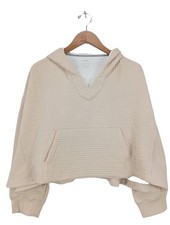 NIKE Kapuzensweatshirt Damen Sweat Gr. DE 38 creme Casual-Look