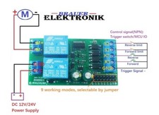 12V 24V DC Motor Controller Relais Bord Vorwärts Rückwärts Control.