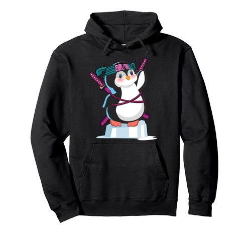Ninja pinguin hoodie pullover - ninja,