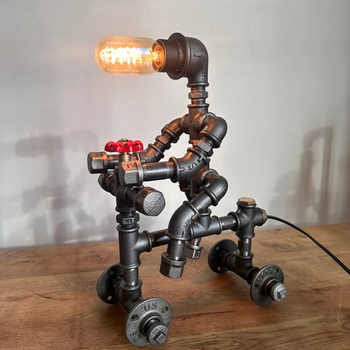 Roboter lampe fahrradfahrer - roboter,