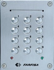 Codeschloss FC32P  Edelstahl vandalensicher, Unterputz