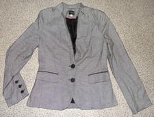 Damen Blazerjacke Grau/Schwarz