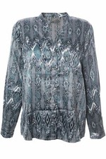 Vero Moda Zilla Satinbluse Bluse Shirt Tunika Longsleeve Damen Langarm Grau