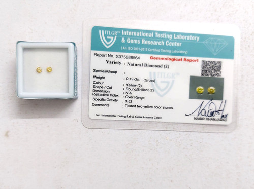Natürlicher gelber diamant - natürlicher,