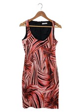 VERSACE COLLECTION Bleistiftkleid Damen Kleid Gr. DE 38 pink-hellorange-schwarz