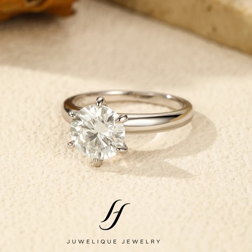 Moissanit ring 2ct - ring,