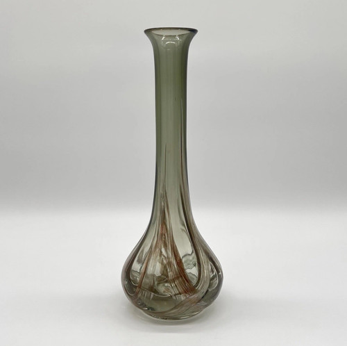 Vintage glasvase rauchglas - vintage,