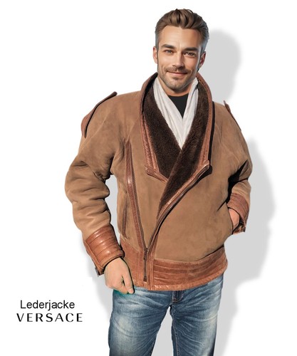 Versace velourlederjacke - versace,