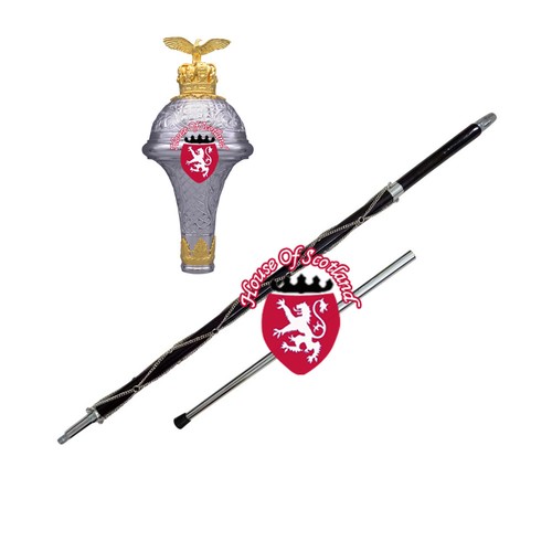 Pipe drum major mace - &,
