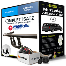 Für MERCEDES V-Klasse Viano W639 Anhängerkupplung abnehmbar +eSatz 13pol 10- AHK