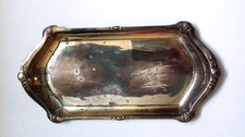 Antikes versilbertes Tablett,Jugendstil,gest.300,in schlechtem Zustand