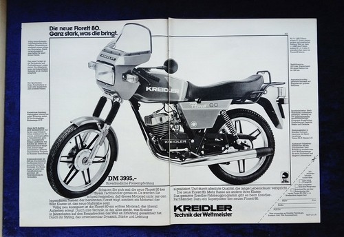 Kreidler florett werbung - florett, 80