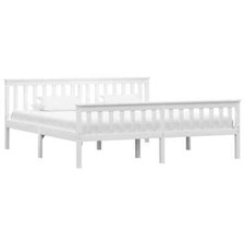 Massivholzbett Weiß Kiefer 180x200 cm