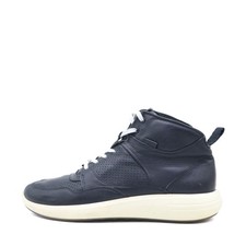 ECCO Herren 46065301001 Sneaker Schwarz Leder High-Top High-Top-Sneaker EU 42