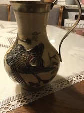 Messing Krug Henkelkanne