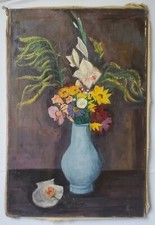 Gemälde Öl Stillleben Blumen