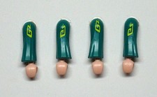 4 x ARM GRÜN + AUFDRUCK WEITER ÄRMEL PLAYMOBIL zu Mönch Ritter Magier Asia A56