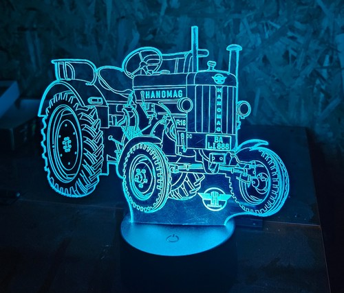 Tischlampe hanomag oldtimer - 3d,