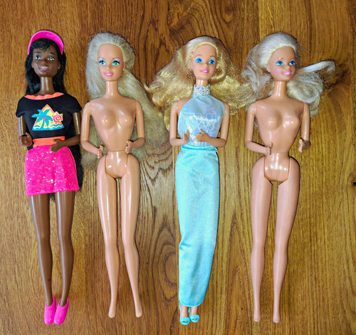 4er set retro barbie - barbie, puppen