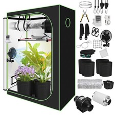 Growbox Komplettset  Vollspektrum Indoor Gewächshaus, Zuchtzelt, Anbauzelt