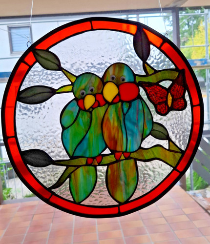 Fensterbild tiffany glaskunst - fensterbild,