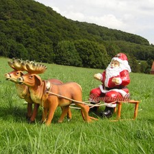 Weihnachtsmann Schlitten Figur