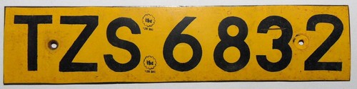 Altes nummernschild aus - nummernschild,