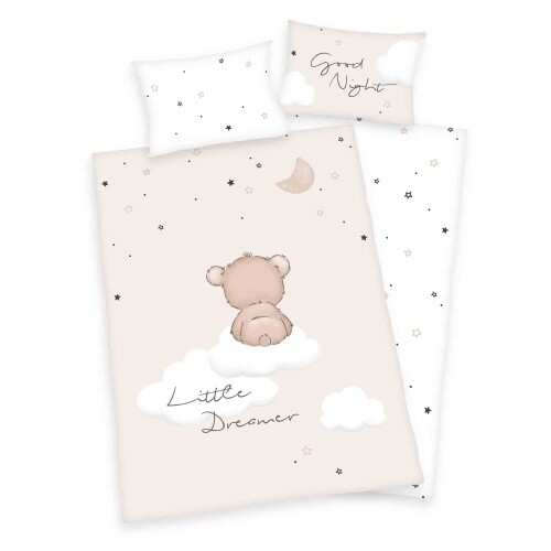 Babybettwäsche beige little - babybettwäsche,