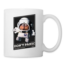 Bernd Das Brot Don't Panic Tasse, One size, Weiß