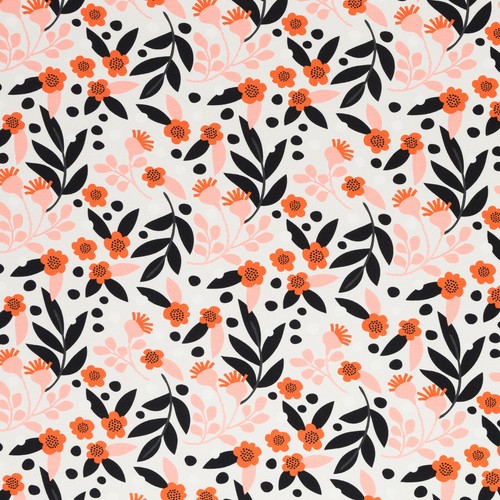 Jersey flowers natur ökotex - jersey,