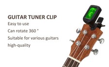 3x LCD Clip-on Chromatische Akustik E-Gitarre Bass Ukulele Banjo Violin Tuner 