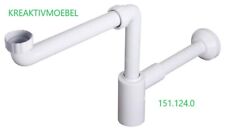 Raumspar-Waschtischsiphon, weiß 151.124.0 - Bruckner Zubehör