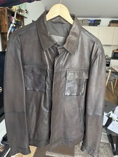 Leder Jacket Massimo Dutti  dark brown XL