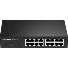 EDIMAX GS-1016 V2 Netzwerk Switch  16 Port 10 / 100 / 1000 MBit/s Lüfterlos! 19"
