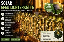 Solar Efeu Lichterkette 7m LED