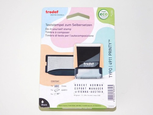 Trodat textstempel set - textstempel-set, typo