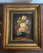 Altes Bild auf Leinwand Hochwertig! Signiert