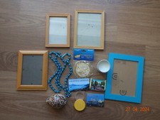 Fotorahmen, Magnete, Halskette, Kerze, Dekomuschel...