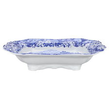 Servierterrine rechteckig auf Füssen ohne Deckel Spode Copeland Blue Italian